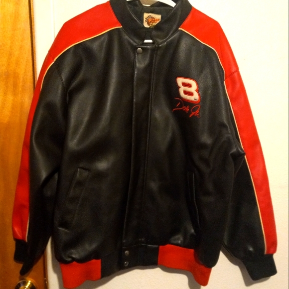 Vintage Winners Circle DALE EARNHART JR Jacket Mens XL Pleather Nascar Racing - Picture 11 of 16